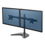 Fellowes Professional Series Dual Horizontal Monitor Arm - Up to 27" Screen Support - 17.60 lb Load Capacity - DepthFreestanding