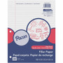 Pacon Wide Ruled Filler Paper - 200 Sheets - Wide Ruled Front Ruling - 0.37" Ruled - Red Margin - 3 Hole(s)