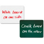 Creativity Street 2-in-1 Personal Combo Board - 12" (1 ft) Width x 9" (0.8 ft) Height - Dark Green Surface