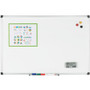 MasterVision Porcelain Value Dry Erase Board, 24" x 36", White Surface, Satin Aluminum Frame