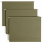 Smead 100% Recycled Hanging File Folders, Letter Size, 1/5-Cut Tabs, Standard Green, 25/Box