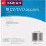 Smead Self-Adhesive CD/Diskette Pockets, Clear, 10/Pack