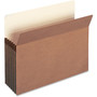 Smead Recycled Top Tab File Pockets, 5.25" Expansion, Letter Size, Redrope, 10/Box