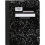 Mead Composition Book - Sewn - 7 1/2" x 9 3/4" Sheet Size - White Paper - Black Marble Cover - (MEA09932)