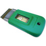 Unger Safety Scrapers - 1.50" Blade - Safety Lock, Non-slip Grip, Retractable - Green