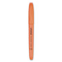 Universal Pocket Highlighters, Fluorescent Orange Ink, Chisel Tip, Orange Barrel, Dozen (UNV08853) View Product Image