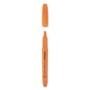 Universal Pocket Highlighters, Fluorescent Orange Ink, Chisel Tip, Orange Barrel, Dozen (UNV08853) View Product Image