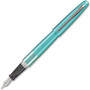 Pilot MR Retro Pop Fountain Pen - Fine Pen Point - Refillable - Black Ink - Gel-based - Turquoise Barrel