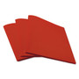 Universal Two-Pocket Plastic Folders, 100-Sheet Capacity, 11 x 8.5, Red, 10/Pack (UNV20543) View Product Image