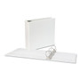 Universal Slant D-Ring View Binder, 3 Rings, 4" Capacity, 11 x 8.5, White (UNV20994) View Product Image