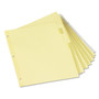 Universal Insertable Tab Index, 8-Tab, 11 x 8.5, Buff, Clear Tabs, 6 Sets (UNV21873) View Product Image