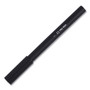 TRU RED Quick Dry Gel Pen, Stick, Fine 0.5 mm, Black Ink, Black Barrel, 5/Pack