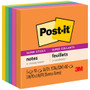 Post-it Super Sticky Notes - Energy Boost Color Collection - 450 - 3" Flag/Note Width x 3" Flag/Note Length - Square - 90 Sheets per Pad