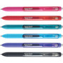 Paper Mate InkJoy Gel Pen - 0.7 mm Medium Pen Point - Retractable - Pink, Red, Teal, Bright Blue, Purple, Black Ink - Gel-based - Pink, Red, Teal, Bright Blue, Purple, Black Barrel