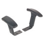 Alera Optional Height-Adjustable T-Arms for Alera Essentia and Interval Series Chairs, Black, 2/Set