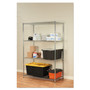 Alera NSF Certified Industrial Four-Shelf Wire Shelving Kit, 48w x 24d x 72h, Silver (ALESW504824SR) View Product Image