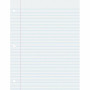 Pacon Ruled Composition Paper - Letter - 500 Sheets - Wide Ruled Front Ruling - 0.37" Ruled - Red Margin