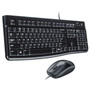 Logitech MK120 Desktop Corded Combo Set - USB Cable Keyboard - 104 Key - USB Cable Mouse - Optical - 1000 dpi