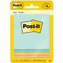 Post-it Notes Original Notepads -Beachside Caf&eacute Color Collection - 200 - 3" Flag/Note Width x 3" Flag/Note Length - Square - 50 Sheets per Pad - Unruled