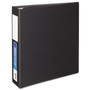 Avery Heavy-Duty Non-View Binder with DuraHinge and One Touch EZD Rings, 3 Rings, 2" Capacity, 11 x 8.5, Black