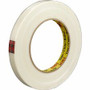 Scotch Premium-Grade Filament Tape - 60 yd Length x 0.75" Width x 6.6 mil Thickness - 3" Core - Clear - Synthetic Rubber - Glass Yarn Backing