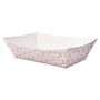 Boardwalk Paper Food Baskets, 2 lb Capacity, Red/White, 1,000/Carton (BWK30LAG200) View Product Image