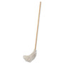 Boardwalk Handle/Deck Mops, #24 White Cotton Head, 54" Natural Wood Handle, 6/Pack (BWK124C) View Product Image