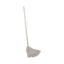 Boardwalk Handle/Deck Mops, #24 White Cotton Head, 54" Natural Wood Handle, 6/Pack (BWK124C) View Product Image