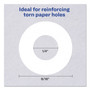 Avery Dispenser Pack Hole Reinforcements, 0.25" Dia, White, 200/Pack, (5729)