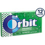 Orbit Spearmint Sugar-free Gum - 12 packs - Spearmint - Individually Wrapped - 14 /Pack