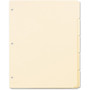 Oxford Ring Book Index Sheets - 5 x Divider(s) - Blank Tab(s) - 5 Tab(s)/Set - 8.5" Divider Width x 11" Divider Length - 3 Hole Punched