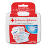 Johnson & Johnson Red Cross Mini First Aid To Go Kit, 12 Pieces, Plastic Case (JOJ8295) View Product Image