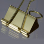 Officemate Assorted Size Binder Clips - Gold - Metal