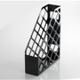 Officemate Open Top Magazine File - Black - Plastic - (OIC26082)