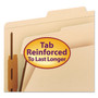 Smead Four-Section Top Tab Classification Folders, 2" Expansion, 1 Divider, 4 Fasteners, Letter Size, Manila, 10/Box