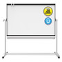 Quartet Prestige 2 Mobile Presentation Easel - 72" (6 ft) Width x 48" (4 ft) Height - White Painted Steel Surface - Graphite Frame - Rectangle - Magnetic