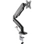 Lorell Mounting Arm for Monitor - Black - Height Adjustable - 1 Display(s) Supported - 14.30 lb Load Capacity - 75 x 75, 100 x 100