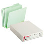 Pendaflex Pressboard Expanding File Folders, 1/3-Cut Tabs: Assorted, Letter Size, 1" Expansion, Green, 25/Box