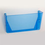 Officemate Blue Glacier Wall File - 15" Height x 13" Width x 4.13" Depth - Stackable - Transparent Blue - Plastic