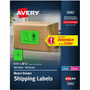 Avery Neon Shipping Labels, 5-1/2" x 8-1/2" , 200 Labels (5952) - x 5 1/2" Width x 8 1/2" Length - Half Sheet - Permanent Adhesive - Rectangle - Laser
