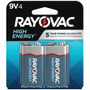 Rayovac High-Energy Alkaline 9-Volt Batteries - For Multipurpose - 9V - 9 V DC