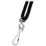 SICURIX Safety Breakaway Lanyard, Metal Hook Fastener, 36" Long, Black