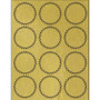 Maco Round Gold Foil Laser Labels - Round - 2.50" Diameter - Self-adhesive, Permanent - Gold
