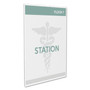 deflecto Superior Image Cubicle Sign Holder, 8.5 x 11 Insert, Clear