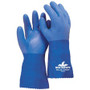 MCR Safety Blue Coat Seamless Gloves - Large Size - Blue - Seamless