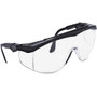 MCR Safety Tomahawk Adjustable Safety Glasses - Ultraviolet Protection - Clear - Black Frame - Adjustable