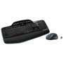 Logitech MK710 Wireless Desktop Combo - USB Wireless RF 2.40 GHz Keyboard - Black - USB Wireless RF Mouse - Optical - Scroll Wheel