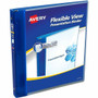 Avery Flexi-View 3 Ring Binders - 1/2" Binder Capacity - Letter - 8 1/2" x 11" Sheet Size - 100 Sheet Capacity - 3 x 0.50" Ring(s)