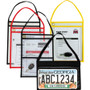 C-Line 1-Pocket Shop Ticket Holder w/Setrap, Black Stitching, 75-Sheet, 9 x 12, 15/Box
