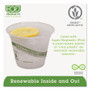 Eco-Products GreenStripe Renewable and Compostable Cold Cups, 9 oz, Plastic, Clear, 50/Pack, 20 Packs/Carton